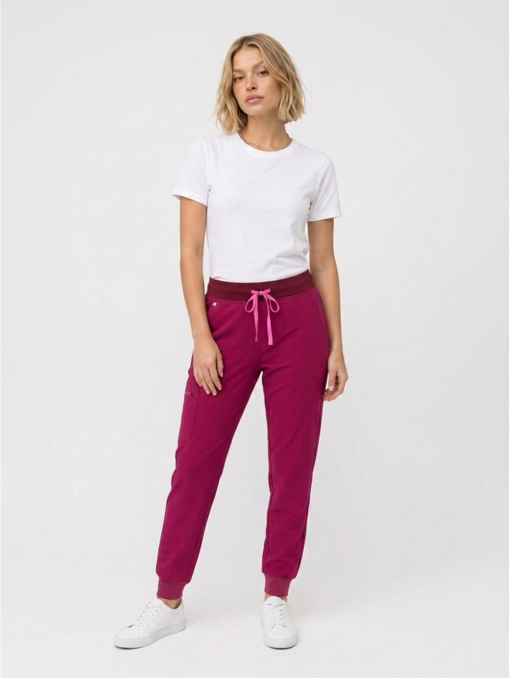 Figs Women's Zamora 2.0 Jogger scrubs Sz XL Dark Magenta Color NWT